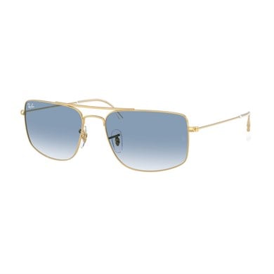Ray-Ban RB 3779 0013F 56 Explorer 3 Unisex Kare Gold Metal Güneş Gözlüğü
