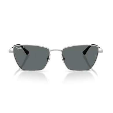 Ray-Ban RB 3783 00381 53 Unisex Polarize Geometrik Gümüş Metal Güneş Gözlüğü