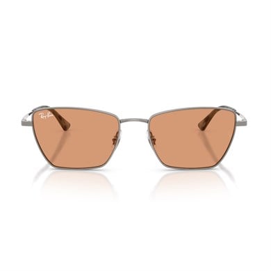 Ray-Ban RB 3783 0047 53 Unisex Geometrik Gri Metal Güneş Gözlüğü