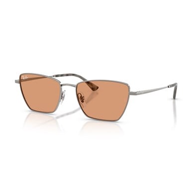 Ray-Ban RB 3783 0047 53 Unisex Geometrik Gri Metal Güneş Gözlüğü