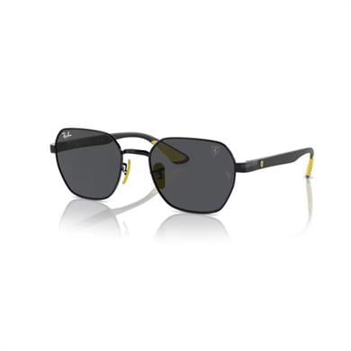Ray-Ban RB 3794M F09487 54 Scuderia Ferrari Unisex Geometrik Siyah Metal Güneş Gözlüğü