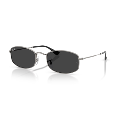 Ray-Ban RB 3832 00448 52 Unisex Polarize Geometrik Gri Metal Güneş Gözlüğü
