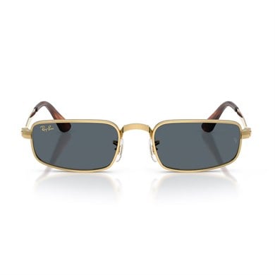 Ray-Ban RB 3927 001R5 54 A$AP ROCKY Unisex Dikdörtgen Gold Metal Güneş Gözlüğü