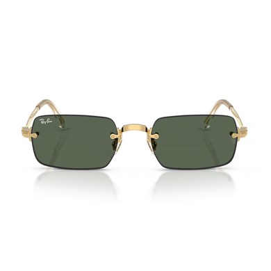 Ray-Ban RB 3928 00171 54 A$AP ROCKY Unisex Dikdörtgen Gold Metal Güneş Gözlüğü