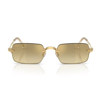 Ray-Ban RB 3928 0017I 54 A$AP ROCKY Unisex Dikdörtgen Gold Aynalı Metal Güneş Gözlüğü