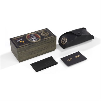 Ray-Ban RB 3928 00281 54 A$AP ROCKY Unisex Polarize Dikdörtgen Siyah Metal Güneş Gözlüğü