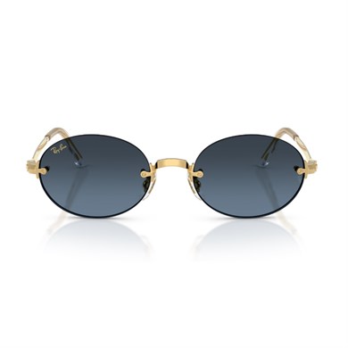 Ray-Ban RB 3929 001S2 54 A$AP ROCKY Unisex Oval Gold Aynalı Metal Güneş Gözlüğü