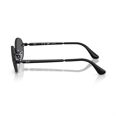 Ray-Ban RB 3929 00281 54 A$AP ROCKY Unisex Polarize Oval Siyah Metal Güneş Gözlüğü