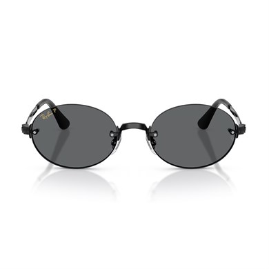 Ray-Ban RB 3929 00281 54 A$AP ROCKY Unisex Polarize Oval Siyah Metal Güneş Gözlüğü