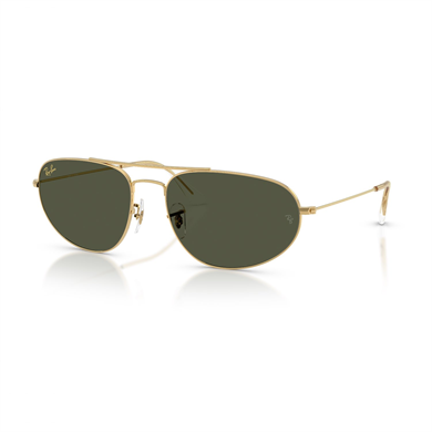 Ray-Ban RB 3945 919631 60 Unisex Geometrik Gold Metal Güneş Gözlüğü