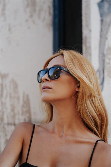 Ray-Ban RB 4165 6018G 51 Justin Unisex Siyah Kemik Güneş Gözlüğü