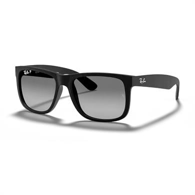 Ray-Ban RB 4165 622T3 55 Justin Unisex Polarize Siyah Güneş Gözlüğü