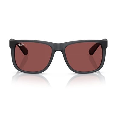 Ray-Ban RB 4165 687375 55 Justin Unisex Kare Gri Kemik Güneş Gözlüğü