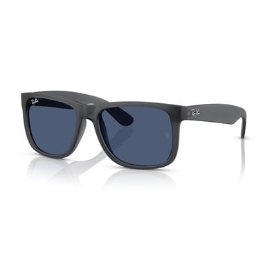 Ray-Ban RB 4165 687380 55 Justin Unisex Kare Gri Kemik Güneş Gözlüğü