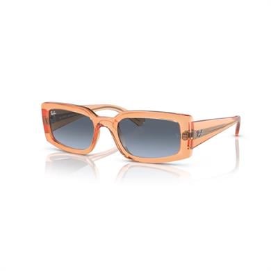 Ray-Ban RB 4395 66868F 54 Unisex Şeffaf Turuncu Kemik Güneş Gözlüğü