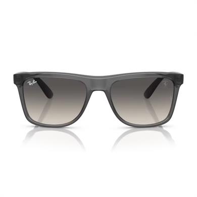 Ray-Ban RB 4413M F69111 57 Scuderia Ferrarii Unisex Oval Şeffaf Gri Kemik Güneş Gözlüğü