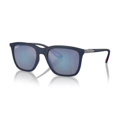 Ray-Ban RB 4433M F698H0 54 Scuderia Ferrarii Unisex Oval Mavi Kemik Güneş Gözlüğü