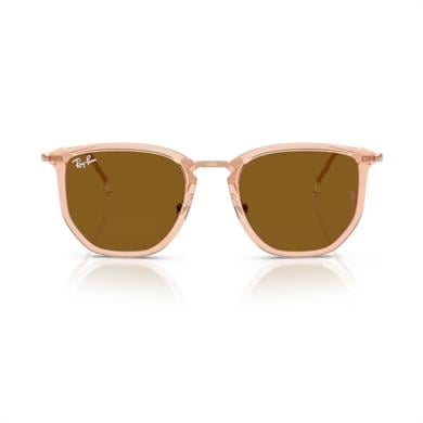 Ray-Ban RB 4451 680133 50 Unisex Geometrik Şeffaf Bej Kombine Güneş Gözlüğü