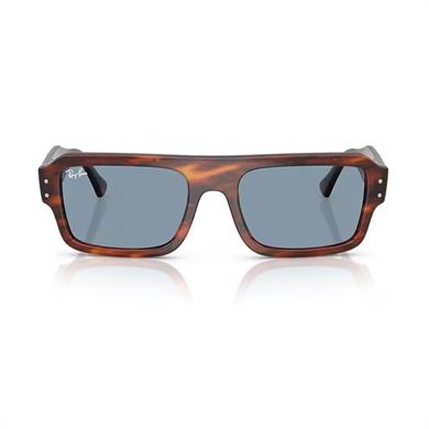 Ray-Ban RB 4454 139856 56 Flacko Unisex Dikdörtgen Kırçıllı Kahverengi Kemik Güneş Gözlüğü