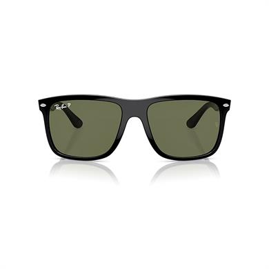 Ray-Ban RB 4547 60158 60 Boyfriend Two Polarize Unisex Kare Siyah Kemik Güneş Gözlüğü