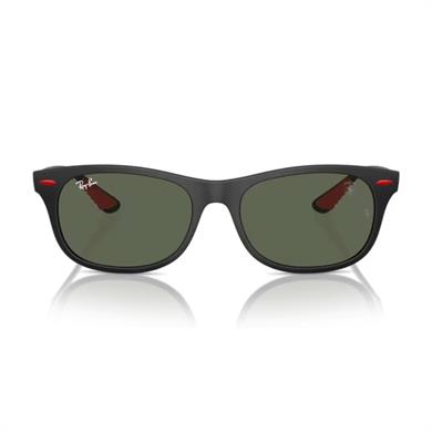 Ray-Ban RB 4607M F60271 55 Scuderia Ferrari Unisex Oval Siyah Kemik Güneş Gözlüğü