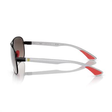 Ray-Ban RB 8331M F0095J 61 Scuderia Ferrari Erkek Oval Siyah Metal Güneş Gözlüğü