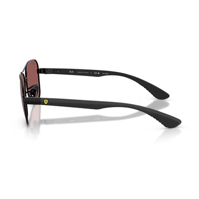 Ray-Ban RB 8336M F117H2 58 Scuderia Ferrari Erkek Polarize Geometrik Aynalı Siyah Metal Güneş Gözlüğü