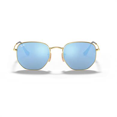 Ray-Ban RB 3548N 00190 51 Unisex Gold Metal Geometrik Güneş Gözlüğü