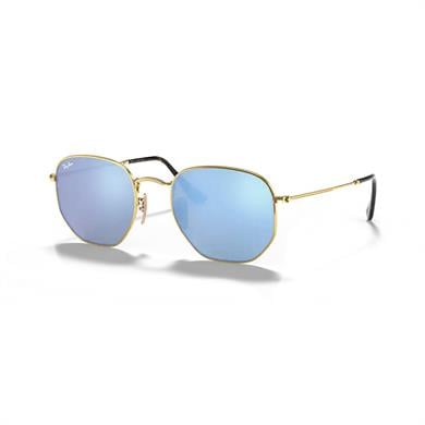 Ray-Ban RB 3548N 00190 51 Unisex Gold Metal Geometrik Güneş Gözlüğü