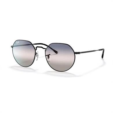 Ray-Ban RB 3565 002GE 53 Jack Unisex Siyah Metal Geometrik Güneş Gözlüğü