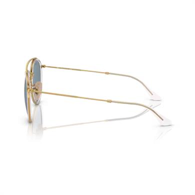 Ray-Ban RB 3647N 00102 51 Polarize Unisex Gold Metal Yuvarlak Güneş Gözlüğü