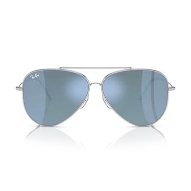 Ray-Ban RBR 0101S 003GA 59 Aviator Reverse Unisex Gümüş Aynalı Damla Güneş Gözlüğü
