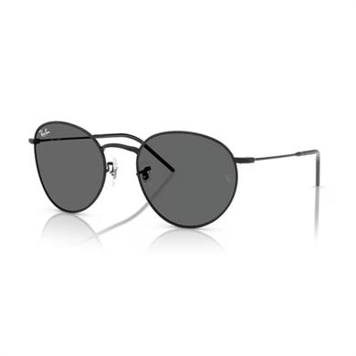 Ray-Ban RBR 0103S 002GR 53 Round Reverse Round Reverse Unisex Oval Siyah Metal Güneş Gözlüğü