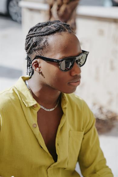 Ray-Ban RBR 0502S 6677VR 53 Wayfarer Reverse Unisex Siyah Kemik Güneş Gözlüğü 