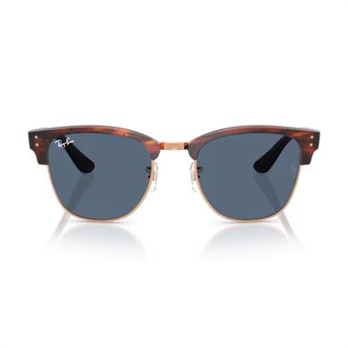 Ray-Ban RBR 0504S 13983A 54 Clubmaster Reverse Unisex Oval Kırçıllı Kahverengi Kombine Güneş Gözlüğü