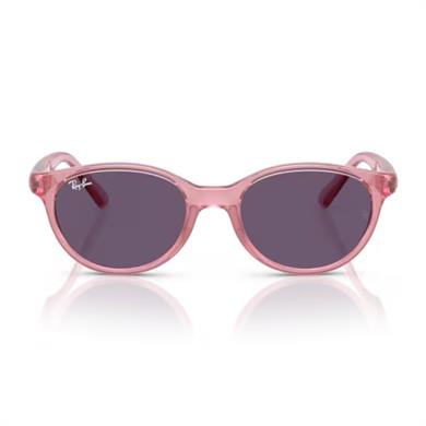 Ray-Ban RJ 9080S 71691A 45 Çocuk Oval Şeffaf Pembe Kemik Güneş Gözlüğü