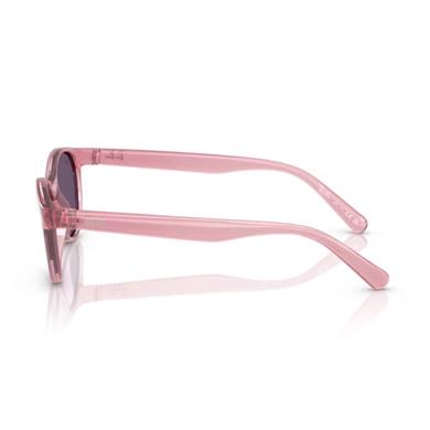 Ray-Ban RJ 9080S 71691A 45 Çocuk Oval Şeffaf Pembe Kemik Güneş Gözlüğü
