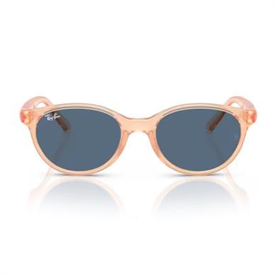 Ray-Ban RJ 9080S 717080 45 Çocuk Oval Şeffaf Turuncu Kemik Güneş Gözlüğü