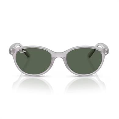 Ray-Ban RJ 9080S 717171 45 Çocuk Oval Şeffaf Gri Kemik Güneş Gözlüğü