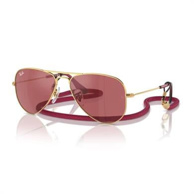 Ray-Ban RJ 9506S 223B5 52 Çocuk Pilot Gold Metal Güneş Gözlüğü