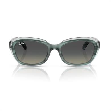 Ray-Ban RJ9081S 717511 48 Çocuk Geometrik Şeffaf Yeşil Kemik Güneş Gözlüğü