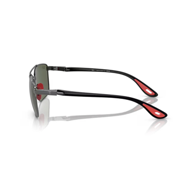 Ray-Ban RB 3715M F00171 58 Scuderia Ferrari Erkek Kare Gri Metal Güneş Gözlüğü