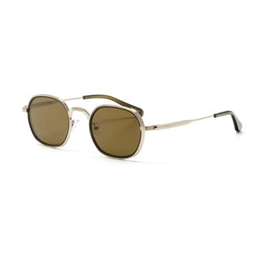 Redberry Bahma C4 49 Unisex Oval Gold Metal Güneş Gözlüğü