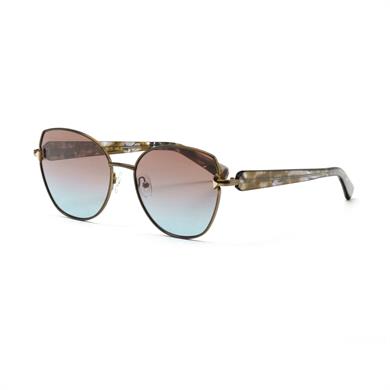 Redberry Elba C2 58 Kadın Geometrik Gold Metal Güneş Gözlüğü