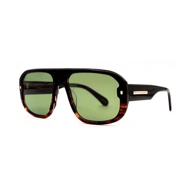 Redberry Madrid Col6 57 Unisex Siyah Kahverengi Kemik Güneş Gözlüğü