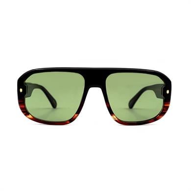 Redberry Madrid Col6 57 Unisex Siyah Kahverengi Kemik Güneş Gözlüğü