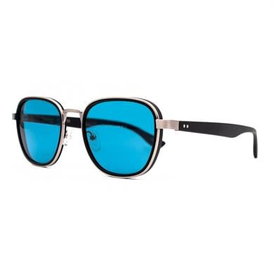 Redberry Saint Louis Col1 51 Unisex Metal Siyah Geometrik Güneş Gözlüğü