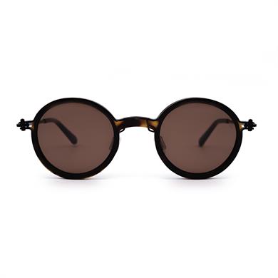 Retro Oslo C02 47 Unisex Kahverengi Yuvarlak Güneş Gözlüğü