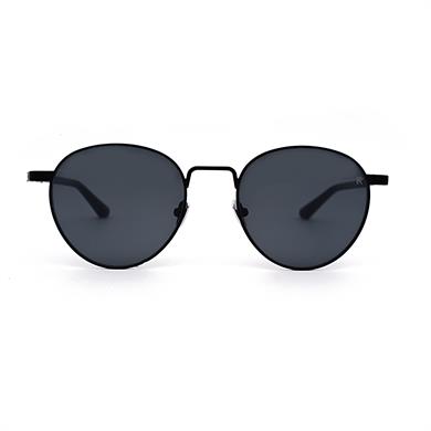 Retro Oxford I C04 52 Unisex Siyah Yuvarlak  Güneş Gözlüğü