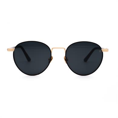 Retro Oxford I C05 52 Unisex Gold Metal Yuvarlak   Güneş Gözlüğü